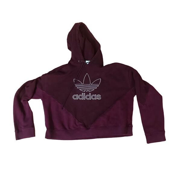 Adidas Crop Hoodie size Medium - Picture 1 of 4